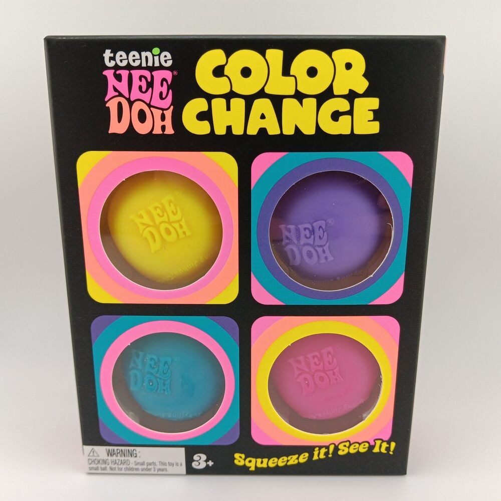 NeeDoh Color Change 4 Pack Stress Fidget Squishy Balls By Schylling